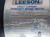Leeson 1/3HP 1750RPM 90VDC MSS56C TEFC 3Ph 3.5A C/W Gear Reducer 20:1 Ratio USED