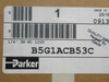Parker B5G1ACB53C 2-Pos. Solenoid Valve 1/4" 120V 50/60Hz 145Psi 3W 1034kPa NEW