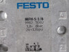 Festo 9982 MFH-5-1/8 5/2-Way Solenoid Valve G1/8" Ports 24-120psi USED