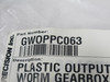 RotoPrecision GWOPPC063 Plastic Output Cover for 063 Worm Gearbox Lot of 3 NWB