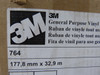 3M #764-G General Purpose Vinyl Tape Green 7"x36yds ! NOP !