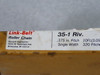 Rexnord 35-1 Single Width Roller Chain 10ft .375" Pitch ! NEW !
