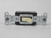Leviton 18201-I Ivory Single Pole Toggle Switch 2-Position 15A 347V USED