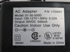 Lexmark 17D0057 Printer AC Adapter 120-127V 60Hz 0.22A Model 57-30-500D USED