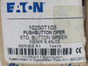 Eaton 10250T103 Momentary Flush Push Button Operator Head GREEN Ser.A1 NEW
