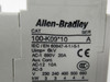 Allen-Bradley 100-K09D10 Miniature Contactor 600VAC Coil 110/120V 50/60Hz USED