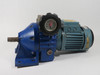 ABB Motori 0.9Kw 1710rpm 317/550V 3Ph  C/W Gear Reducer 190/1000 Ratio USED
