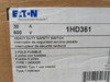 Eaton 1HD361 Heavy Duty Fusible Safety Switch 30A 600V 250VDC 3-Pole NEW