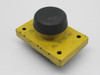 Rees 00662-001 Black/Yellow Heavy Duty Mushroom Plunger Switch 2-1/4" NO+NC USED