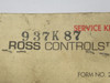 Ross Controls 937K87 Solenoid Connector Form A NWB