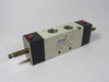 Airtac 4V420-15 Double Solenoid Valve 5/2-Way 1/2" NPT MISSING COILS USED