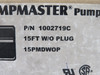 SJE Rhombus 1002719C Pumpmaster Pump Switch 120/230VAC 0.5/1HP w/ 15' Cord NEW