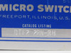 Microswitch DTF2-2RN-RH Limit Switch 10A 125/250VAC 0.3/0.15A SHELF WEAR NOP