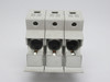 Ferraz Shawmut US3J3I Fuse Block w/ Indicator 30A 600V 3-Pole *LOT OF 2* USED