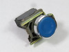 Telemecanique XB4BA61 Push Button 22mm 1NO Blue Flush Head USED