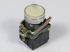 Telemecanique XB4BW3165 Push Button Illum 22mm 1NO 1NC White Flush Head USED