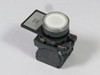 Telemecanique XB5AW3165 Push Button Illum 22mm 1NO 1NC White Flush Head USED