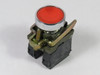 Telemecanique XB4BA45 Push Button 22mm 1NO 1NC Red Flush Head USED