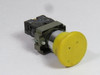 Telemecanique XB2BC51 Push Button 1NO Yellow Mushroom Head USED