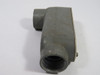 Killark OLB-5 Conduit Body W/ Cover L-Shaped 2-Hole 1-1/2" NPT Aluminum USED