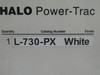 Cooper L-730-PX Halo White Continental Cylinder Lamp holder SHELFWEAR ! NEW !