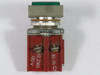 Cutler-Hammer E30DA Push Button Illuminated 120V Grey/Green USED