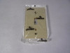 Leviton 701-86001 Ivory Toggle Switch Wall Plate 1 Gang 25-Pack NOP