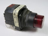 Allen-Bradley 800H-PRB16R Push Button 120VAC 50/60Hz Red Lens 1NO 1NC USED