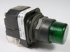 Allen-Bradley 800H-PRT16G Push Button 120VAC 50/60Hz Green Lens 1NO 1NC USED