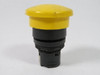 Allen-Bradley 800EP-M5 Push Button Yellow Mushroom Plastic USED