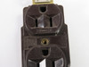 Hubbell 5262 Duplex Receptacle 15A 125V BROWN USED