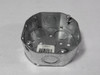 Hubbell 54151-K Octagonal Conduit Box 1-1/2x4x4" 8 Knockouts USED