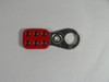 Master Lock 420 Steel Lockout Hasp 6 Slot 1-3/4" x 4-1/2" x  1" USED