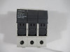 Wohner 31300 Fuse Holder 30A 3P 600V Max. 4W MISSING DIN MOUNT USED