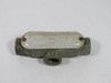 EDC 1-C Conduit Body W/ Cover 3-Hole 1" NPT Threaded USED