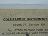 Cole Palmer 07005-77 Service Kit ! NEW !
