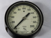 Duragauge 0-200PSI  Pressure Gauge Solid Front Bronze Tube  Brass Socket USED