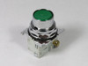 Eaton 10250T103-53 Ser D2 Push Button 1NO Flush Green Head USED