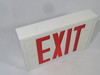 Stanpro SLEXSC0WH Steel Exit Sign 12"W7.75"HX2.25"D 120/347VAC 1.9W NOP