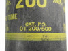 Cefco OT200/600 One Time Fuse 200A 600V USED