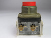 Allen-Bradley 800T-B6A4 Push Button Red Extended Head 2NC C/W x2 Blocks USED