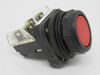 Allen-Bradley 800H-AR6A Series F Push Button Red Flush Head 1NO 1NC USED