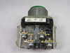 Allen-Bradley 800T-A1A Ser T Push Button Green Flush Head 1NO 1NC USED