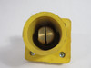 Leviton 16R23-UY Receptacle 1-Pole Cam-Type 400A 600V Yellow USED