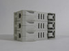 Allen-Bradley 1492-FB3C30-L Class CC Fuse Holder Missing Base Clips USED