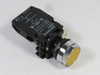 Cutler-Hammer E22PP4C Push Button 22mm 1NO 1NC Flush Yellow Head USED