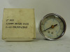 Pressure Gauge 2" Dry 1/4NPT Brass Back 0-60psi ! NIB !