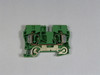 Weidmuller ZPE-10 Terminal Block 2X Spring Green USED