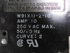 Potter & Brumfield W91-X112-10 Circuit Breaker 1-Pole 10A 250V AC 50/60Hz USED