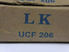 LK UCF206 4-Bolt Square Flange Pillow Block Bearing ! NEW !